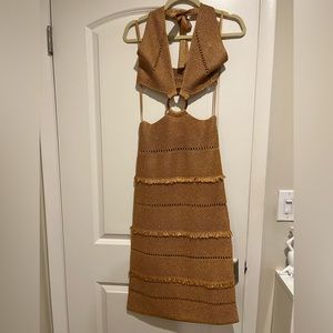 Zara Metallic Knit Dress